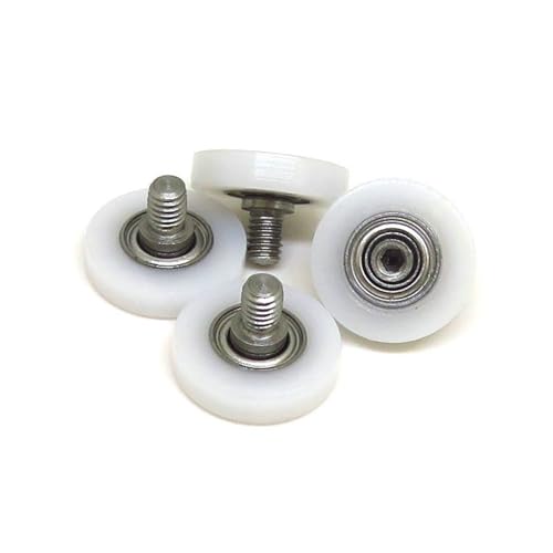 Roulements rigides à billes 6 x 24 x 8 mm galet inox avec axe fileté porte fenêtre