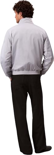 Calvin Klein 8719965074583 LS Padded Harrington Jacket Lv04rc516g Jacken, Grau (grauer Marmor), XXL für Herren, Grau (grauer Marmor), XXL – Ansicht 2
