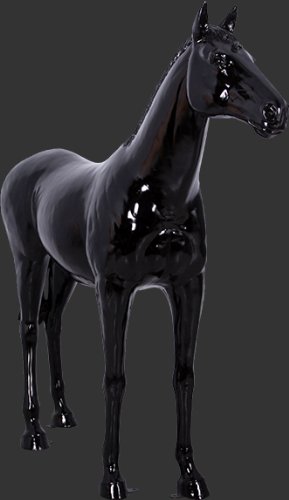 オブジェ 大迫力 馬 頭部 樹脂製 等身大 大型アニマル 動物オブジェ 