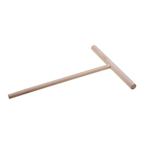 Crqes Wooden Rake Round Batter Pancake Crepe Spreader Kitchen Tool Kit DIY