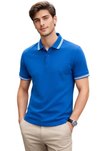 Image of TAGAS Mens Polo T-Shirt || Men's Color Polo Tshirt | Short Sleeve Casual Pullover with Collar |Casual Wear for Men | Mens Regular FIT T-Shirts