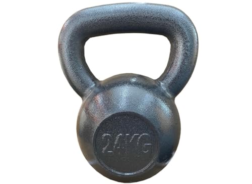 Chase Fitness Cast Iron Kettlebell for Strength and Cardio Home Gym Training 6kg - 24kg (24KG)