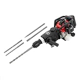 Benzin Abbruchhammer, Hochleistungs-Betonbrecher 1800W, 30 J Schlagkraft, Bohrhammer...