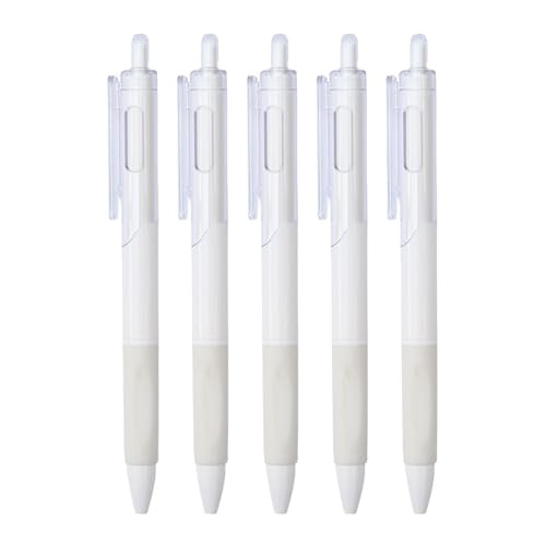 Set 5 bolígrafos roller gel tinta negra punta fina retráctil miniatura 1