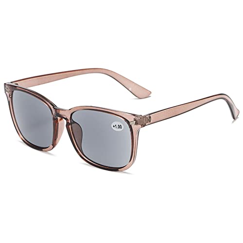 MAGIMODAC Womens Mens Reading Glasses Sunglasses Readers UV400 Protection Transparent Brown 1.5+ - Image 2