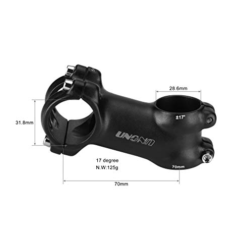 Fomtor 31.8 Stem 70Mm 17 Degree Bike Handlebar Stem Riser Mtb Stem Suitable For Mountain Bike Road Bike Bmx Mtb (31.8 X 70Mm) #TOP1