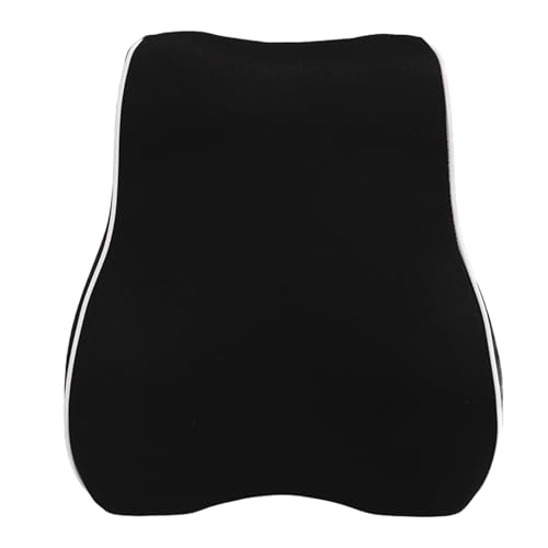 Almofada Traseira da Cadeira, Algodão Preto Ergonômico do Descanso do Apoio Traseiro para a Cadeira