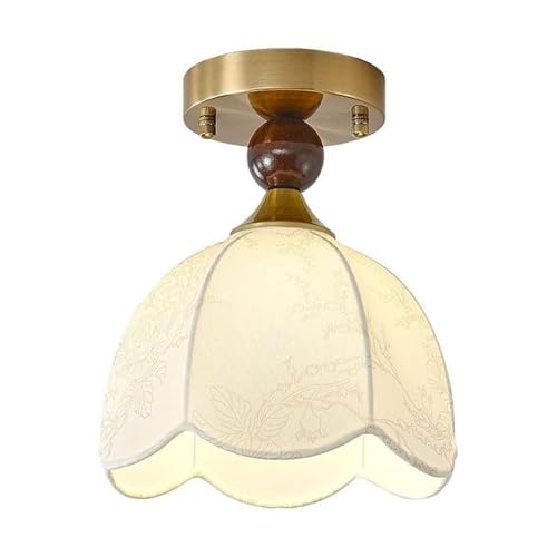 Plafonnier nordique floral en tissu pour illuminer chaleureusement votre entrée et couloir