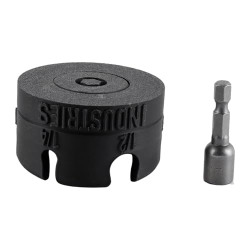 Durlo Accesorio de taladro con cremallera para extracción rápida de tuercas y pernos, adaptador de taladro eléctrico de alta velocidad duradero para varillas roscadas de 1/4' y 3/8'.