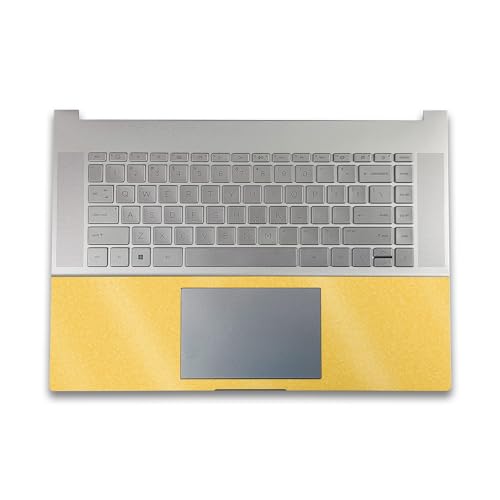 Image of Glossy Glitter Gaming Skin Compatible with HP Envy x360 16 inch (2023) - Solid Marigold - Premium 3M Vinyl Protective Wrap Decal Cover - Easy to Apply | Crafted in The USA by MightySkins
