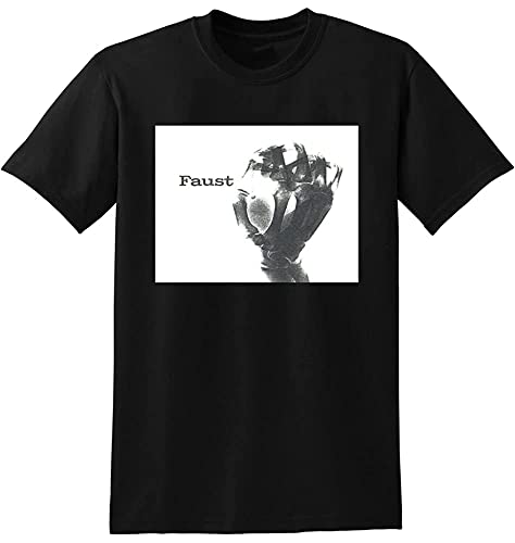 Photo de Faust T Shirt Faust Vinyl CD Cover Tee Round Neck Unisex Tops Men's 100% Cotton Short-Sleeve T-Shirts XXL