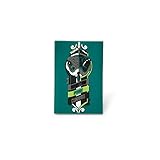 Harry Potter Hogwarts House Slytherin Magnet - 3-Inch Plastic Crest with Banner, Snake & Motto - Kitchen Refrigerator, School Locker Magnets - Home, Classroom Decorations - Great Kids & Adults Gifts