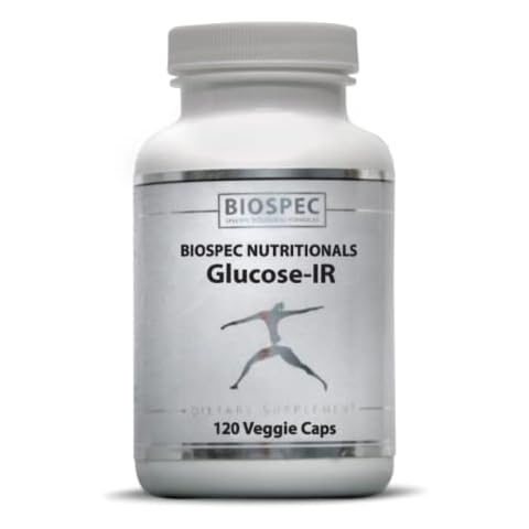 Biospec Nutritionals Glucose-IR - Cinnamon Extract, Chromium, Berberine, and Biotin (120 Capsules) Cover