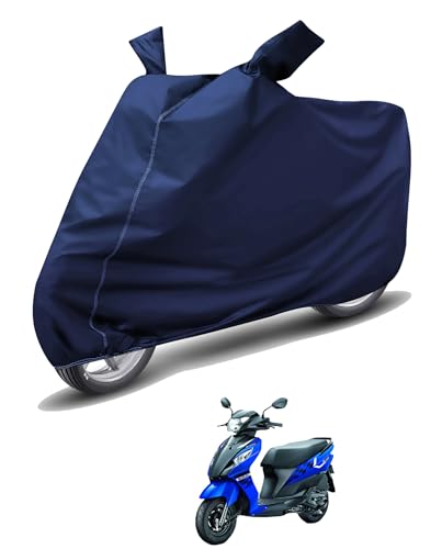 Image of Auto Hub Waterproof Scooty Cover Compatible with Suzuki Lets Dustproof, UV Protection Two Wheeler Scooty Let's Cover - Blue