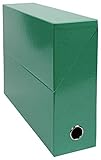caja transferencia l200 Para documentos en formato A4 Exacompta - 89933E - Set de 5 cajas transfer Iderama en cartón laminado, robustas y resistentes, 24 x 32 cm, ideales para tus documentos en formato A4, lomo 90 mm, verde