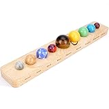 Nine Planets Gem Stones Planets Decorations Solar System Model Handmade Space Home Office Desk Decorations Creative Gift for Men, Women, Kids