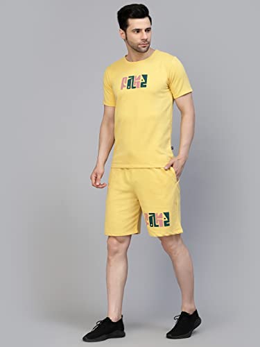 Image of Rigo Cotton Blend Waffle Knit Self Textured Co-Ord Set For Men's|Night Suit Set|Lounge-Wear Pajama Set|Night Wear, Beach Wear, Vacation Wear
