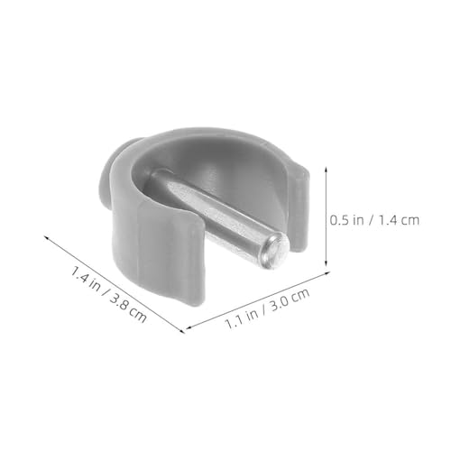 NOLITOY 4 Pcs Walking Stick C-Shape Clamp Buckle, Cane Securing Clamp Pin Length 32mm Adapt to 25/28 mm Tubes for Walker Crutches and Cane Accessories