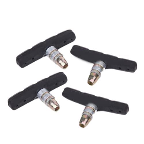 Bicycle Brake Shoes Set, V-Brake Compatible, 4 Pieces, Black Brake Pads Set – 4 Pieces | V-Brake Compatible | Durable, Non-Slip Rubber for Smooth Stopping Cycle Brake Shoes Set-image-7