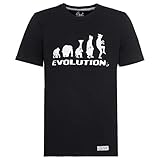 T-Shirt Evolution Unisex by Otto Waalkes Größe S, Farbe schwarz