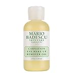 Mario Badescu Carnation Eye Makeup Remover Oil, Ideal for Combination, Dry or Sensitive Skin, Cleansing and Moisturizing Waterproof Mascara Remover with Sesame Seed Oil, 2 Oz