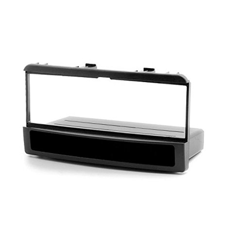 CARAV Kit d'installation de façade d'autoradio 1-DIN pour Ford Fiesta 1995-2001, Focus 1998-2004, Galaxy 2000-06, Mondeo 1996-2003, Cougar, Puma 1998-2002, Escape, Maverick 2000-07, Explorer 1994-2001, Transit 2000-05, Jaguar S-Type 1999-2006, GEELY Otaka 2007-2011 avec poche