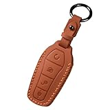 [WUZUTU] BYD専用 キーケース ドルフィン スマートキー キーホルダー レトロ調 puレザー 肌触り 手縫い Atto 3 Han EV Dolphin Yuan Dolphin E2 ATTO 3 Yuan PLUS 傷防止 アクセサリー 車用 オレンジ