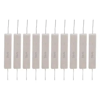 Ubersweet Electronic Component Shockproof Power Resistance Heat Resistant Completely Insulated Moisture Resistant for Cement Resistor Industrial Equipment Factory Work(8R)