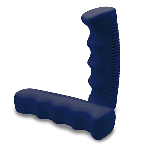 Retro Fahrradgriffe Blau Gummi rutschfest weich 1 Paar Blau Vintage...