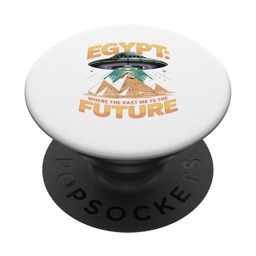Egipto Donde el Pasado se Encuentra con Las futuras pirámides ovni PopSockets PopGrip Adhesivo