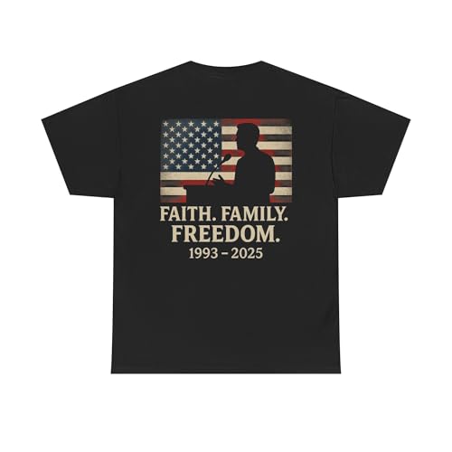 Charlie Kirk Faith, Family, Freedom Inspirational Unisex T-Shirt - Perfect for Celebrations, Gifts, and2