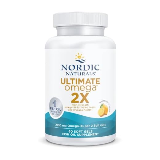 Nordic Naturals Ultimate Omega 2X, sabor a limón, 2,150mg Omega 3, 60 cápsulas blandas, alta potencia de EPA y DHA