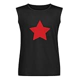 Photo Gallery chunji red star mens unisex sleeveless t-shirt graphic print vests top black tank tee xxl Photo Gallery chunji red star mens unisex sleeveless t-shirt graphic print vests top black tank tee xxl