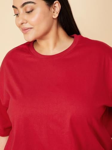 Image of Max Plus Size Women Solid T-Shirt