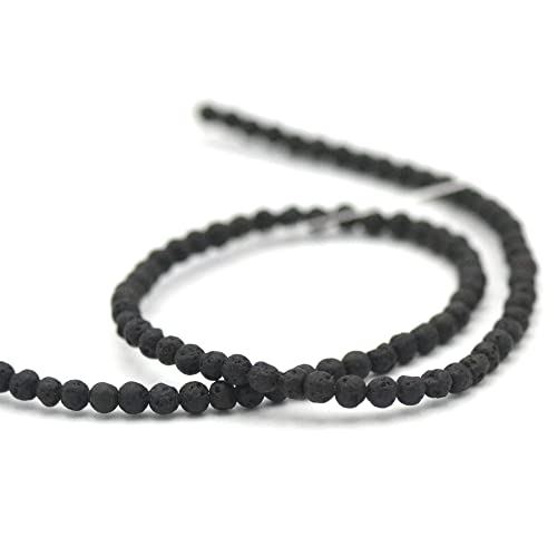 Alambre/hebra de 39 cm cuentas redondas 4/6/8 mm a elegir (para aproximadamente 2 pulseras), piedra natural a granel ideal para todas las creaciones de joyas artesanales, Large, Piedra Perla Piedra