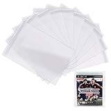 100 PCS Resealable Sleeve OPP Plastic Bags for Sony PS3 CD Game Case, Game Case Protective Sleeve