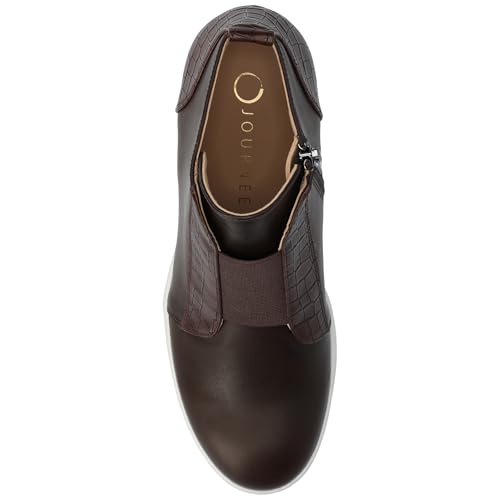 Journee Womens Laramie western cowgirl knee high boot stiletto heel stitching faux leather comfort system insole4