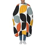 Colorful, Unique, Trendy, Urban Leaf Concept Hair Cutting Cape Professional Salon Barber Cape with Adjustable Neckline 66" x 55"