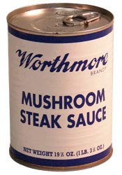 Worthmore Mushroom Steak Sauce, 19.5-ounce (Pack of 6)