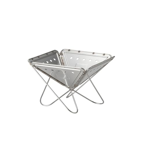 Snow Peak Pack & Carry (S) Fireplace - Made of Durable Stainless Steel - 10.6 x 10.6 x 8.25 in