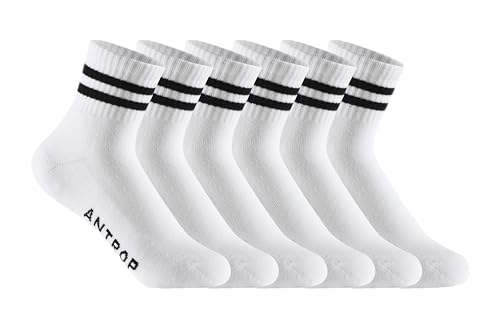 Image of WoMen Quarter Crew Cotton Heel Tab Athletic Running Cushion Socks (6 Pairs)