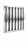 Kitchen Canopy Baffle Filter 495 x 395mm Stainless Steel Grease Filter for Commercial Cooker Hood