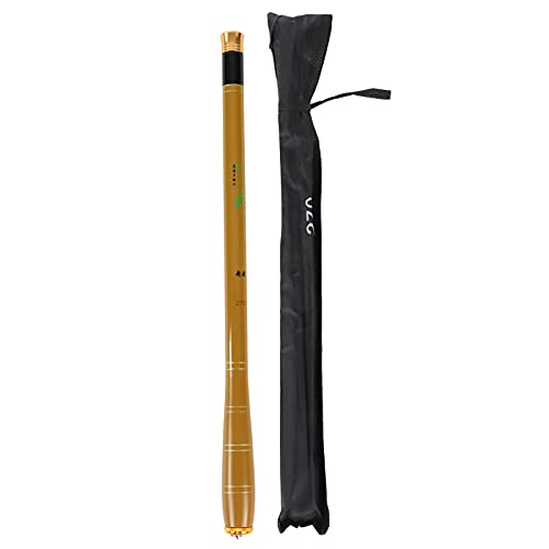 SUNGOOYUE Fishing Rod,Carbon Fishing Pole Mini Ultra‑Short Portable Telescopic Travel Stream Pole(2.7m)