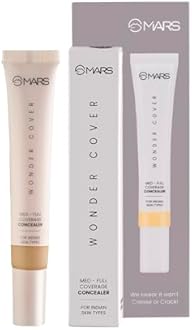 MARS Wonder Cover Liquid Concealer | Creaseproof & Easy to Blend Concealer for Face Makeup (12ml) (SHADE-08)
