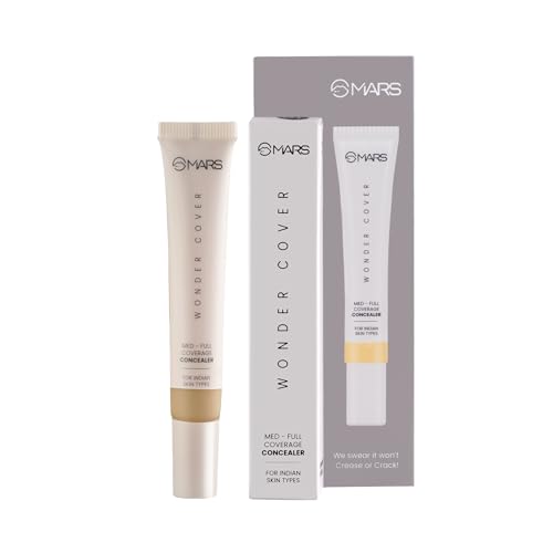 MARS Wonder Cover Liquid Concealer | Creaseproof & Easy to Blend Concealer for Face Makeup (12ml) (SHADE-08)