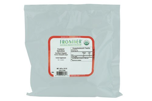 Frontier Natural Products - Espirulina orgánica en polvo, 16 onzas, 2 unidades