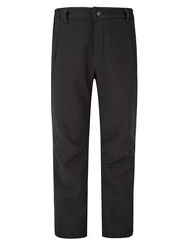 Kids Water Repellent Softshell Trousers Boys Fleece Lined Windproof Pants Outdoor Girls Hiking Trousers