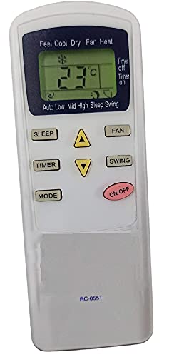 Image of Ehop RC-055T AC Remote Control for Voltas Air Conditioner VE-41 | Compatible, Please Match Image with Existing Remote Before Ordering