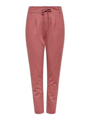 ONLY Damen Onlpoptrash Life Easy Col Pant PNT Noos Regular Fit Hose Mit Kordelzugverschluss Für Lounge Und Freizeit, Apple Butter,XS / 34L – Ansicht 1