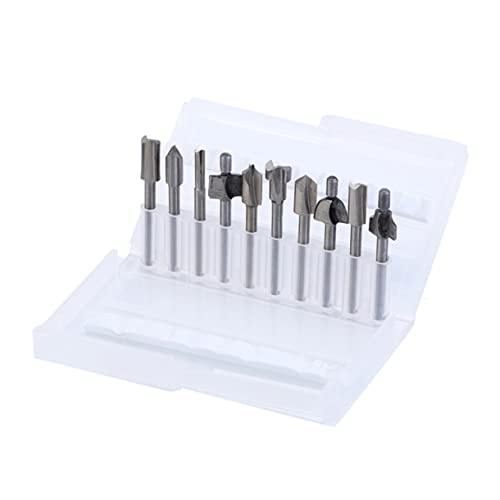 ARTIBETTER Router Bit Set 3mm Round Shank Wood Trimming Bits Slotting Bit for Router Woodworking Edge Trimming Knife Kit